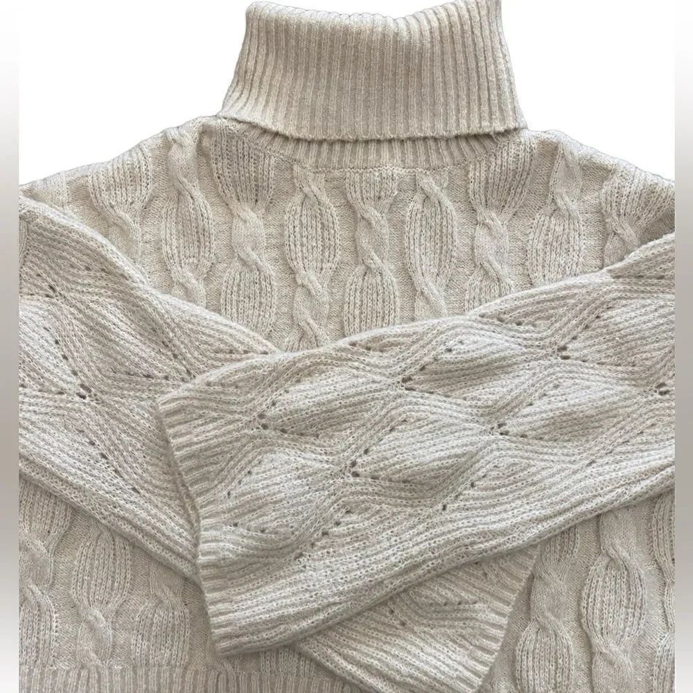 C-+D+M Camel Color TurtleNeck Sweater - Picture 2 of 3